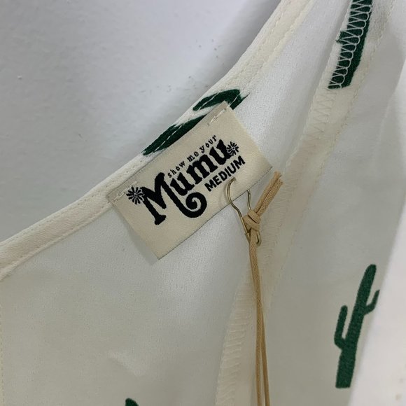 Show me your mumu Remy cacti print gauze romper Size Medium NWOT - Picture 5 of 6